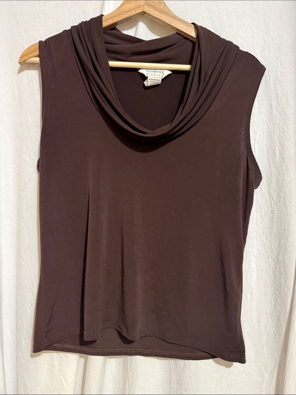 George Brown Sleeveless Cowl Neck Camisole